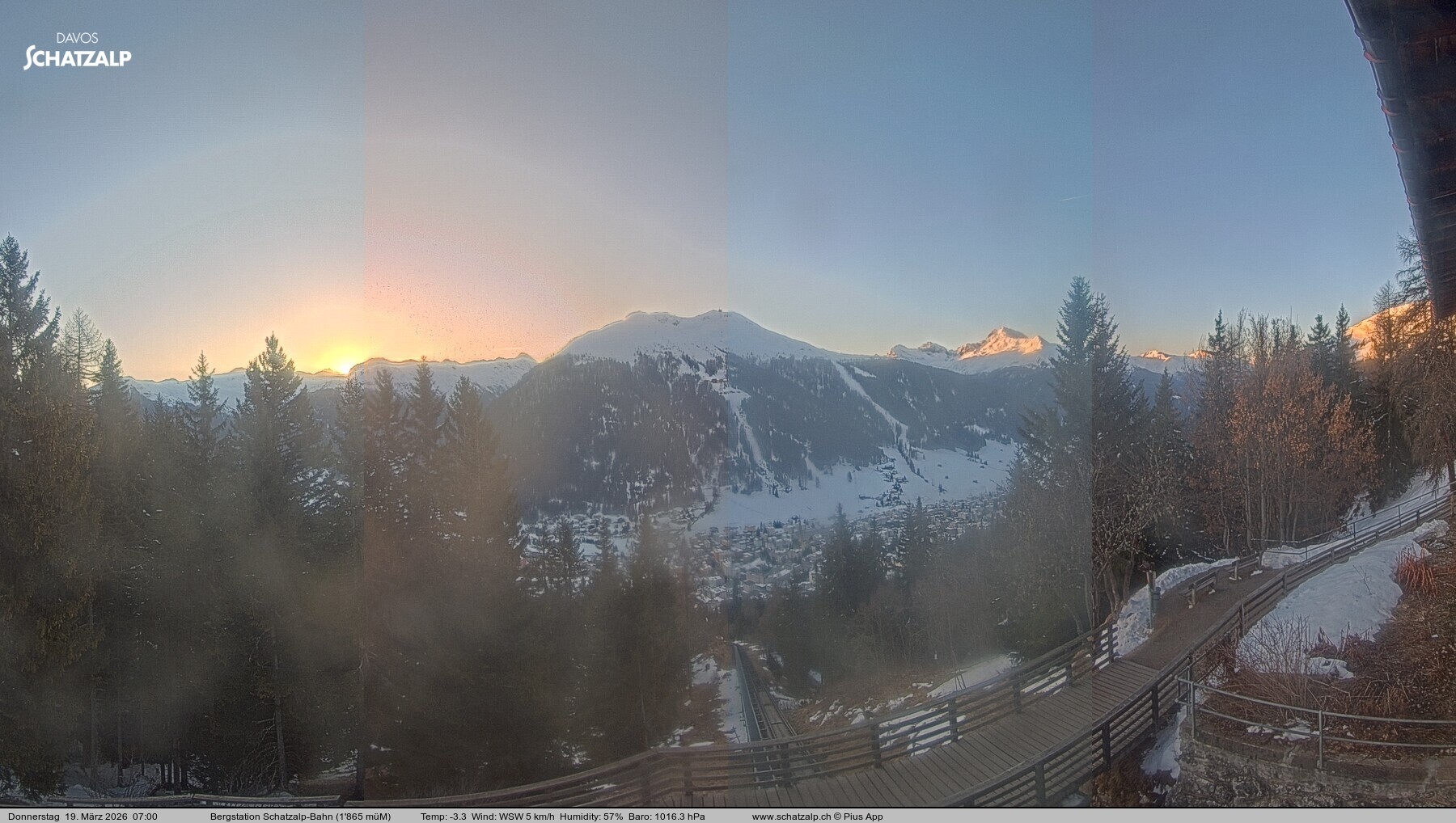 Archived image Webcam at Schatzalp