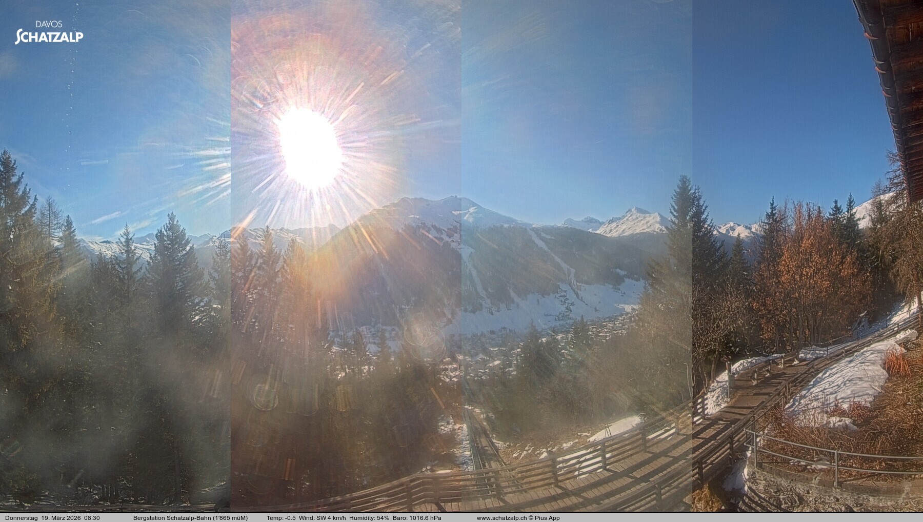 Archived image Webcam at Schatzalp