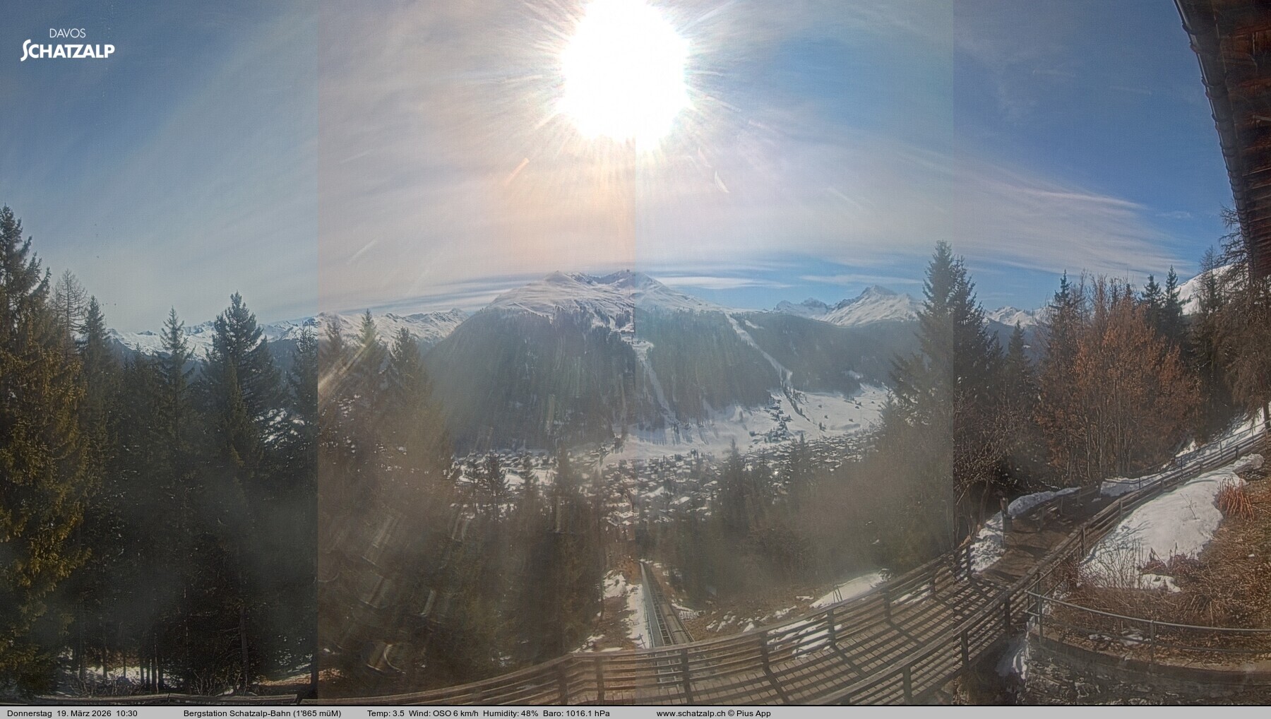 Archived image Webcam at Schatzalp