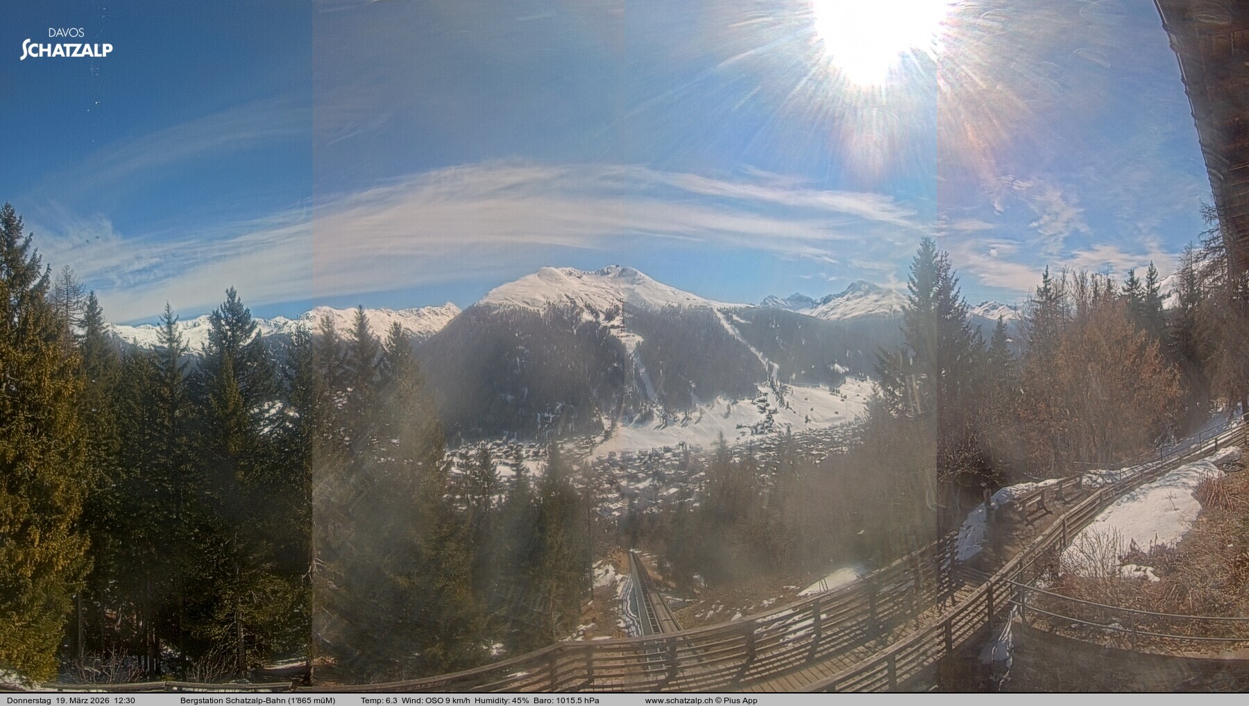 Archived image Webcam at Schatzalp