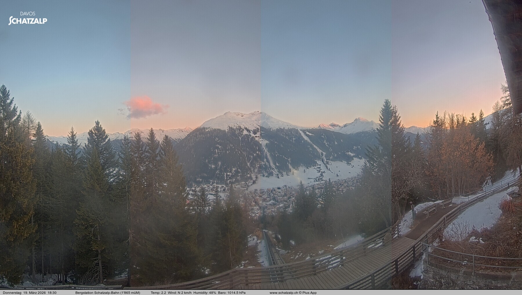 Archiv Foto Webcam Schatzalp