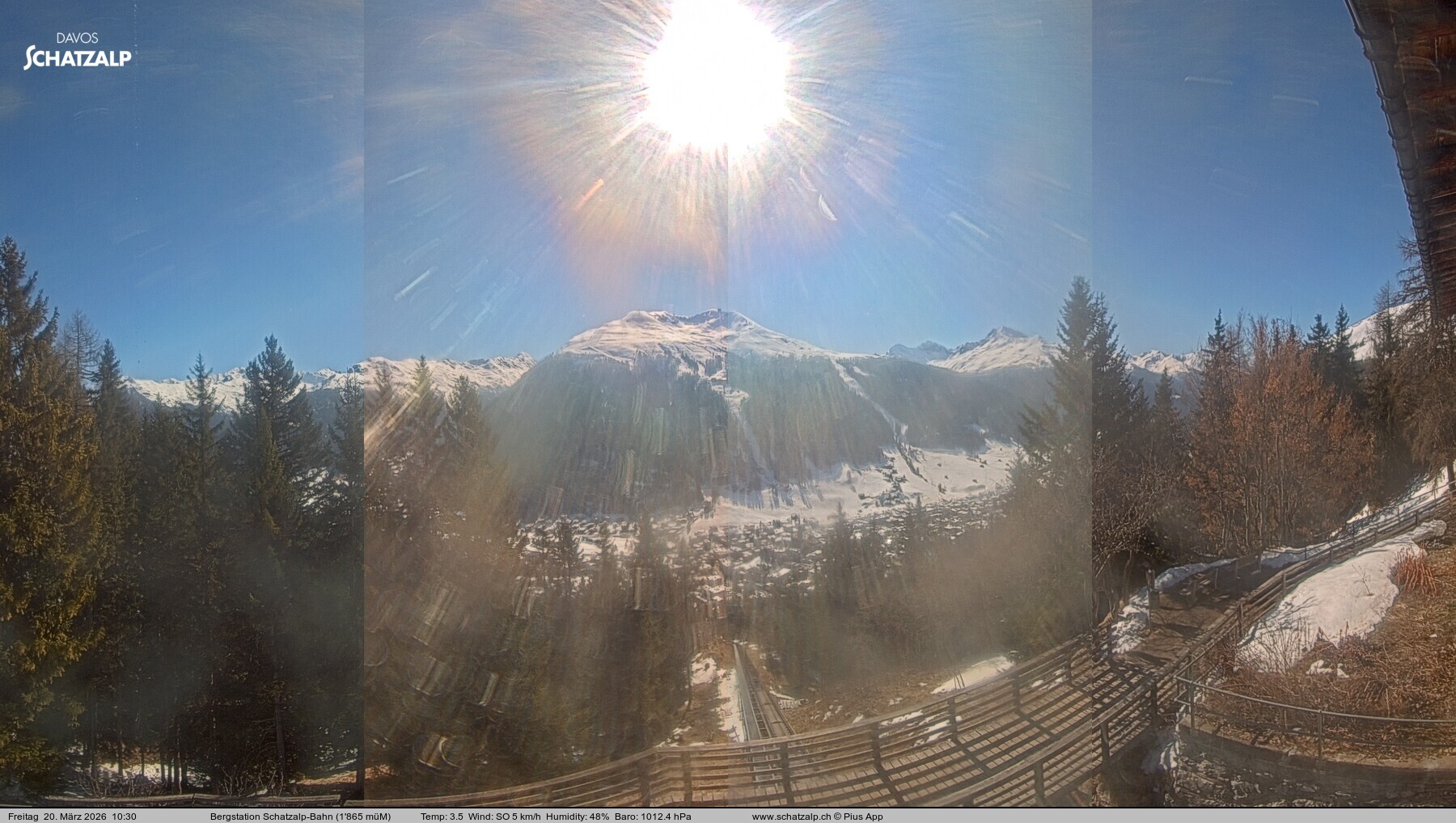 Archiv Foto Webcam Schatzalp