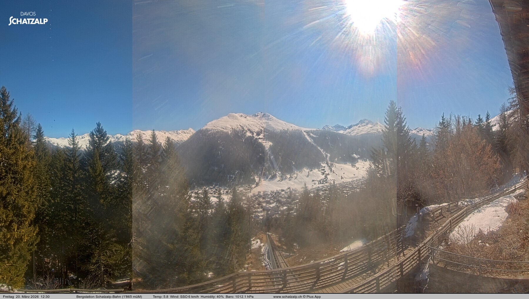 Archiv Foto Webcam Schatzalp