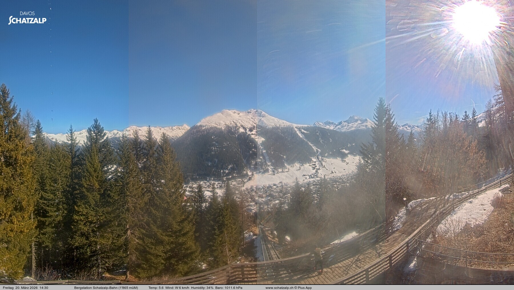 Archiv Foto Webcam Schatzalp