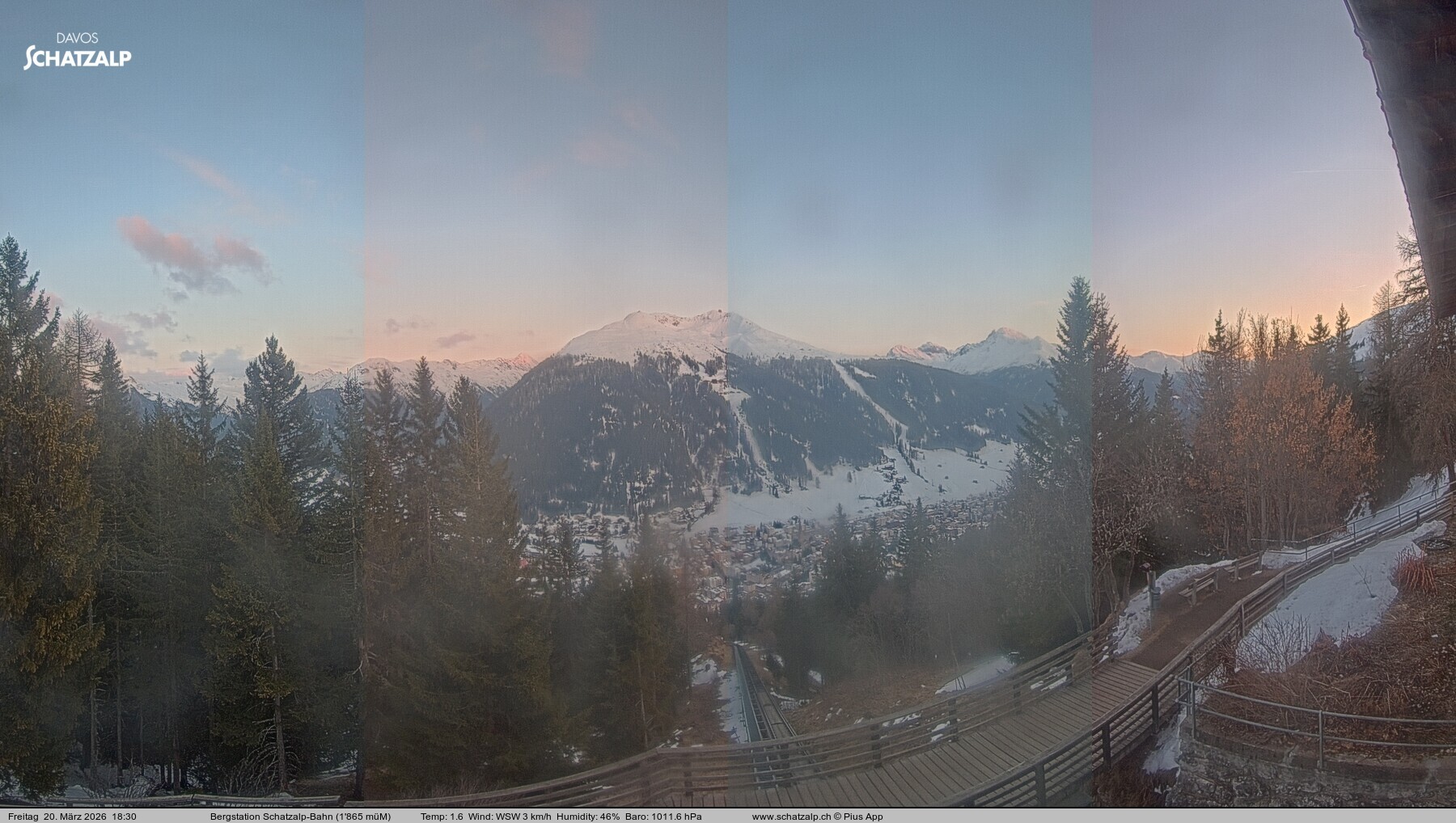 Archiv Foto Webcam Schatzalp