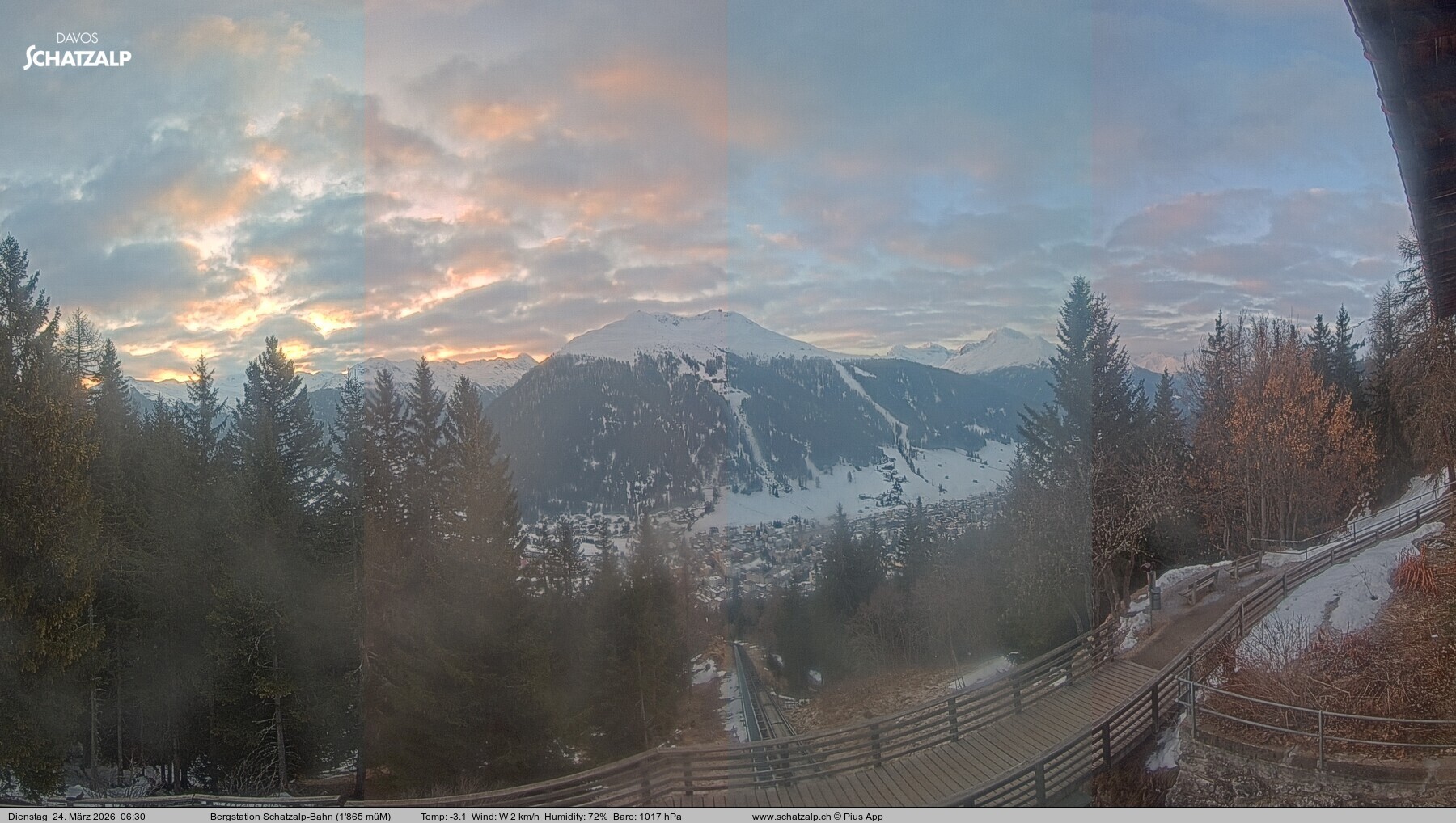 Archiv Foto Webcam Schatzalp