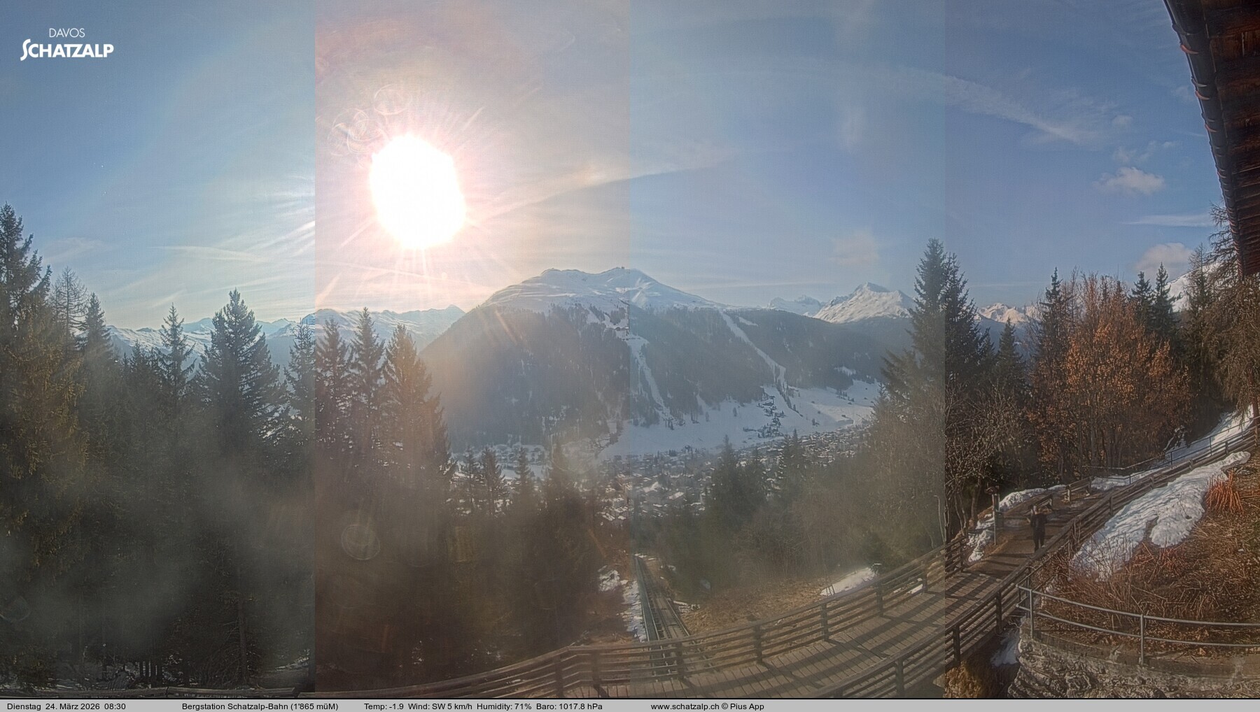 Archiv Foto Webcam Schatzalp