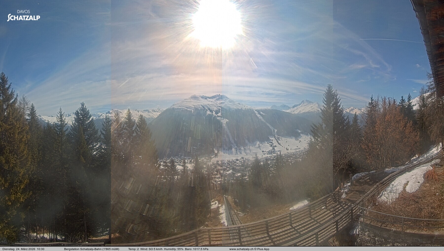 Archiv Foto Webcam Schatzalp