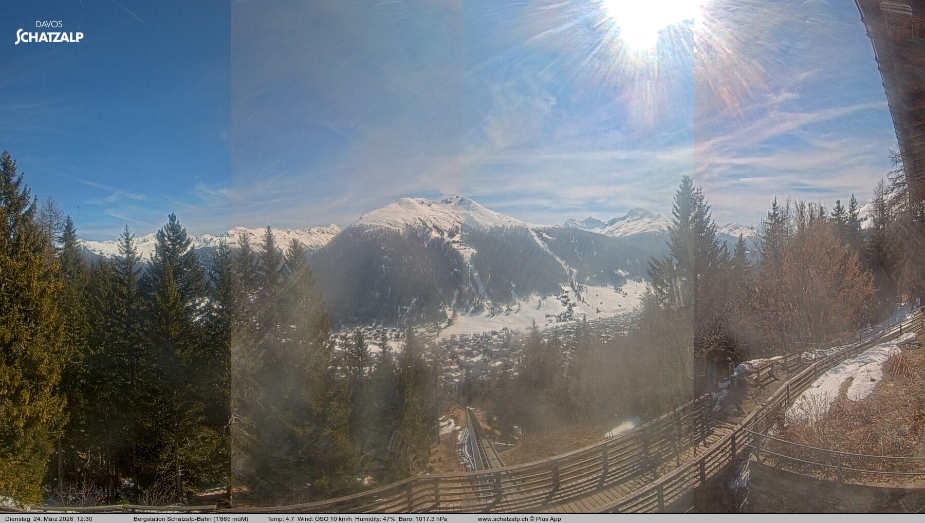 Archiv Foto Webcam Schatzalp