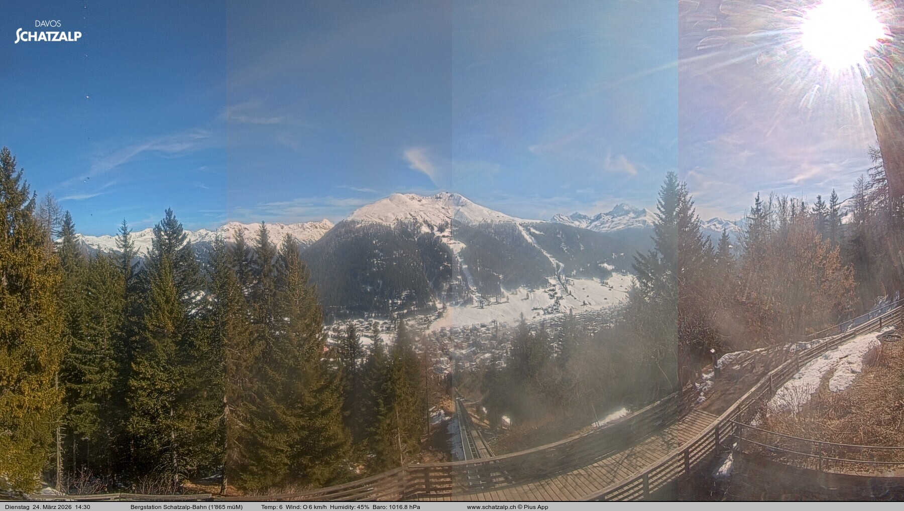 Archiv Foto Webcam Schatzalp