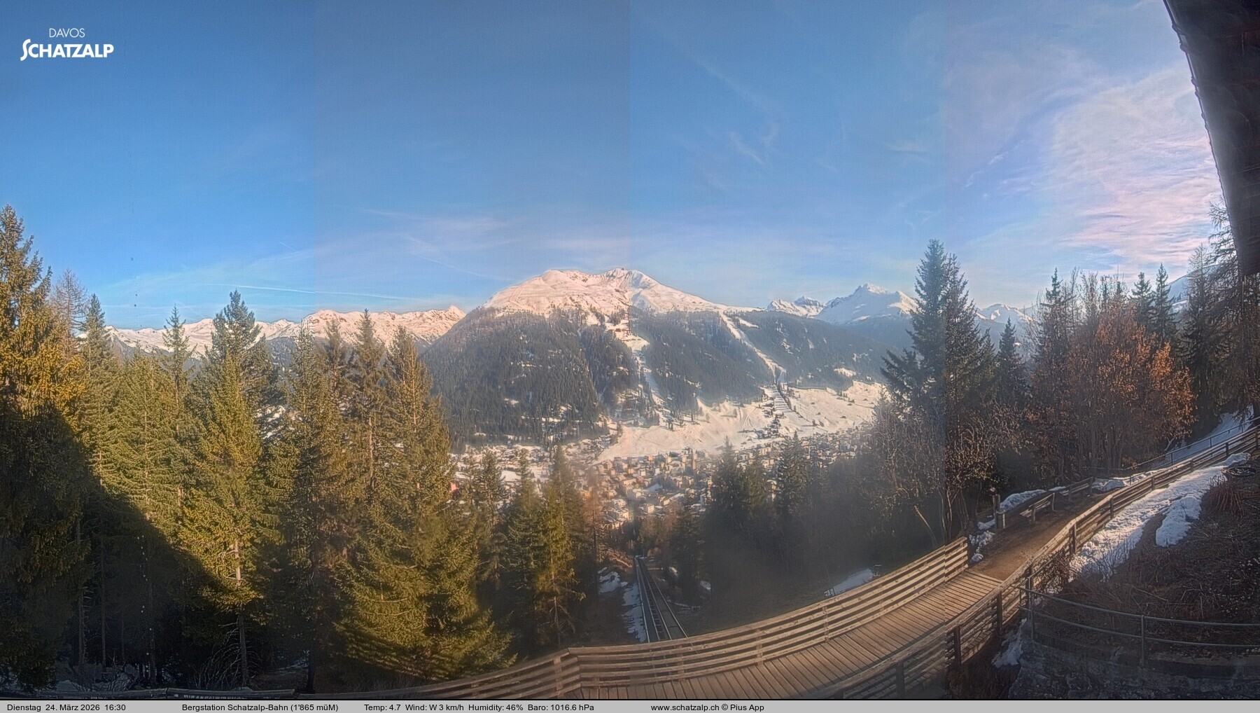 Archiv Foto Webcam Schatzalp