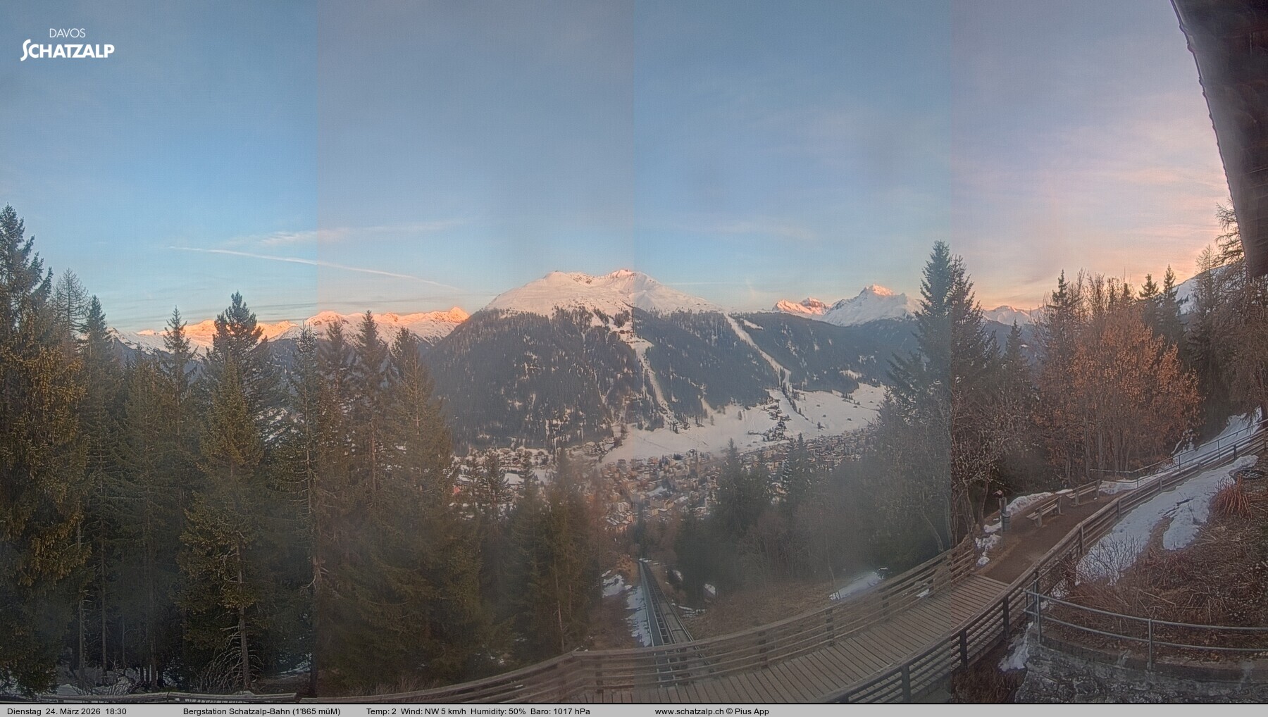 Archiv Foto Webcam Schatzalp