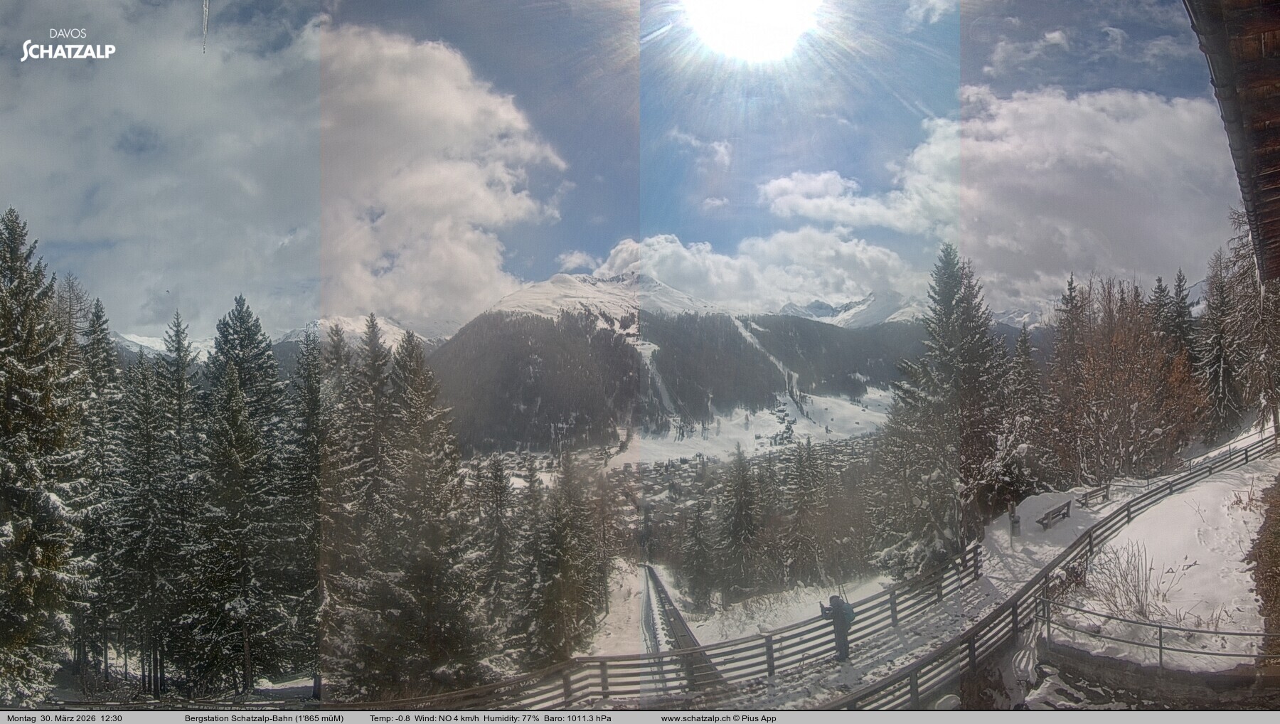 Archiv Foto Webcam Schatzalp