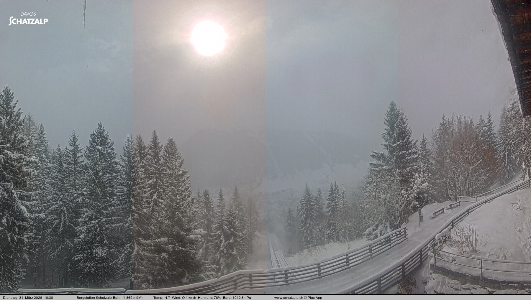 Archiv Foto Webcam Schatzalp