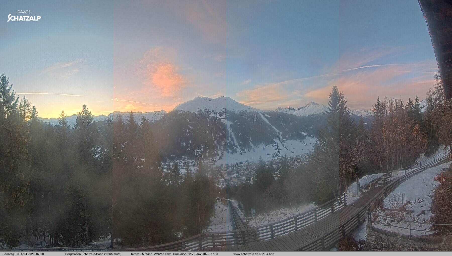 Archiv Foto Webcam Schatzalp