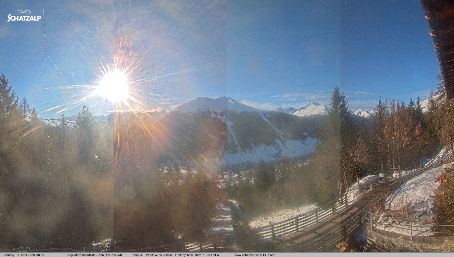 Archiv Foto Webcam Schatzalp