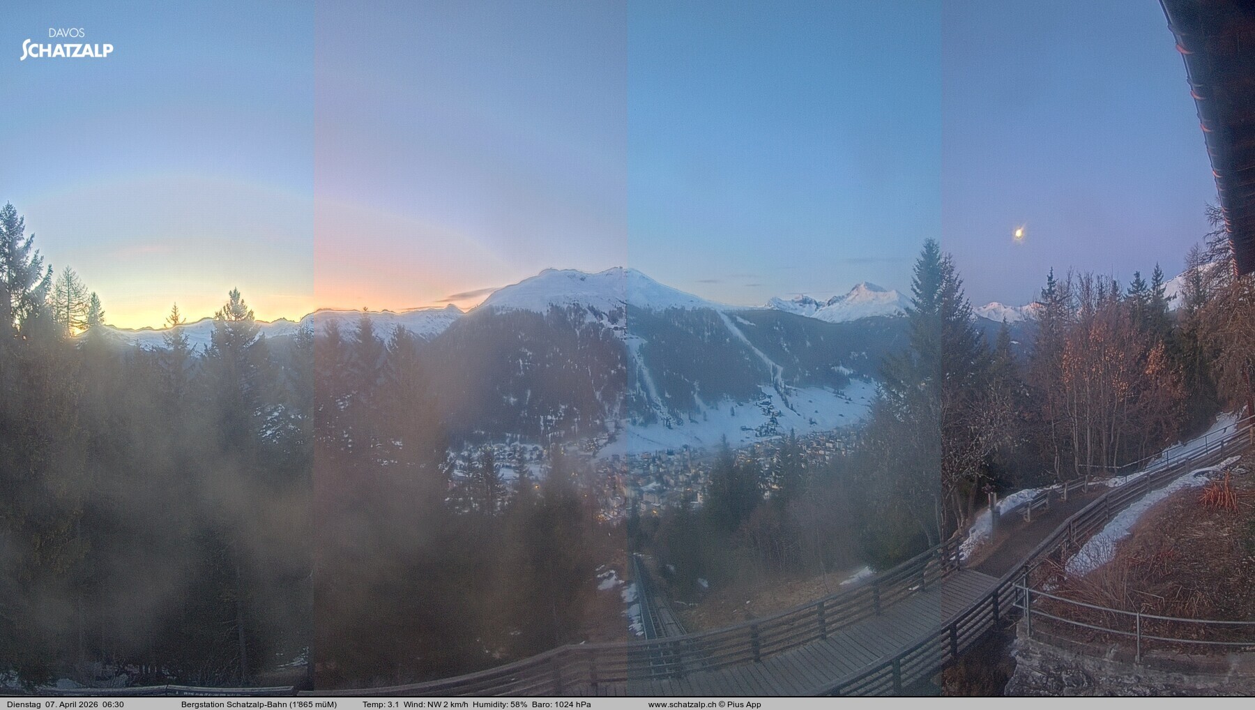 Archiv Foto Webcam Schatzalp