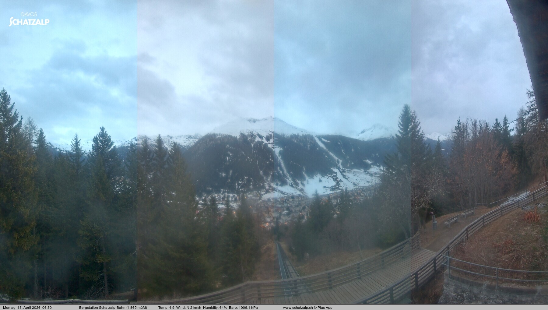 Archived image Webcam at Schatzalp