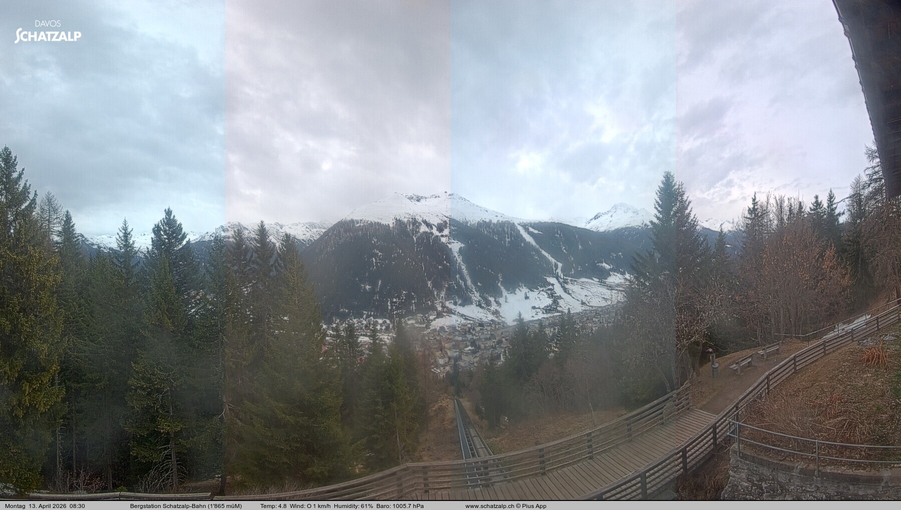 Archiv Foto Webcam Schatzalp