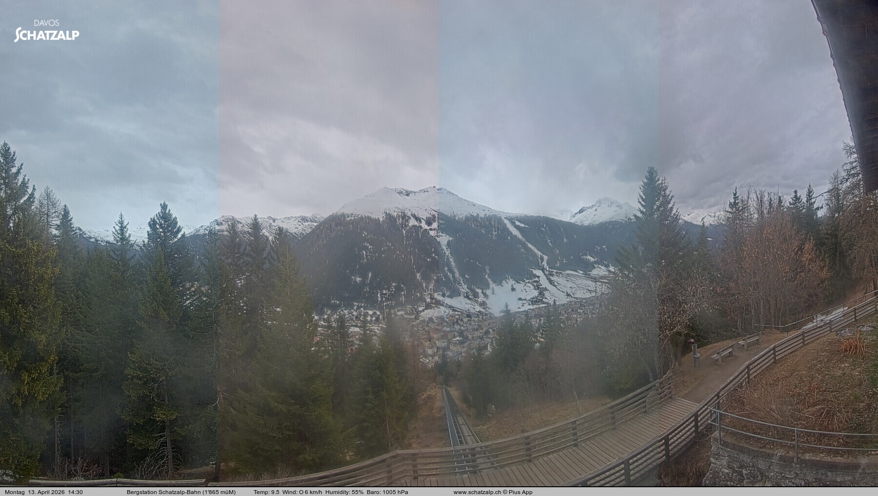 Archiv Foto Webcam Schatzalp