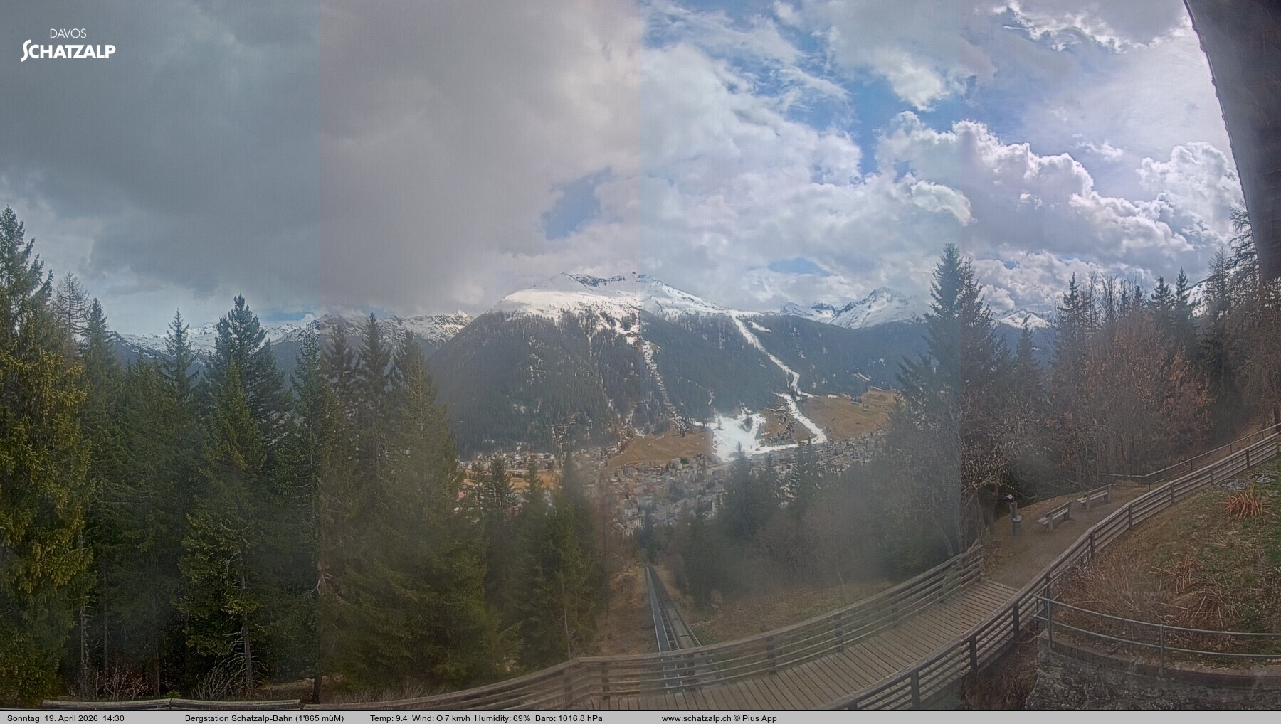 Archiv Foto Webcam Schatzalp