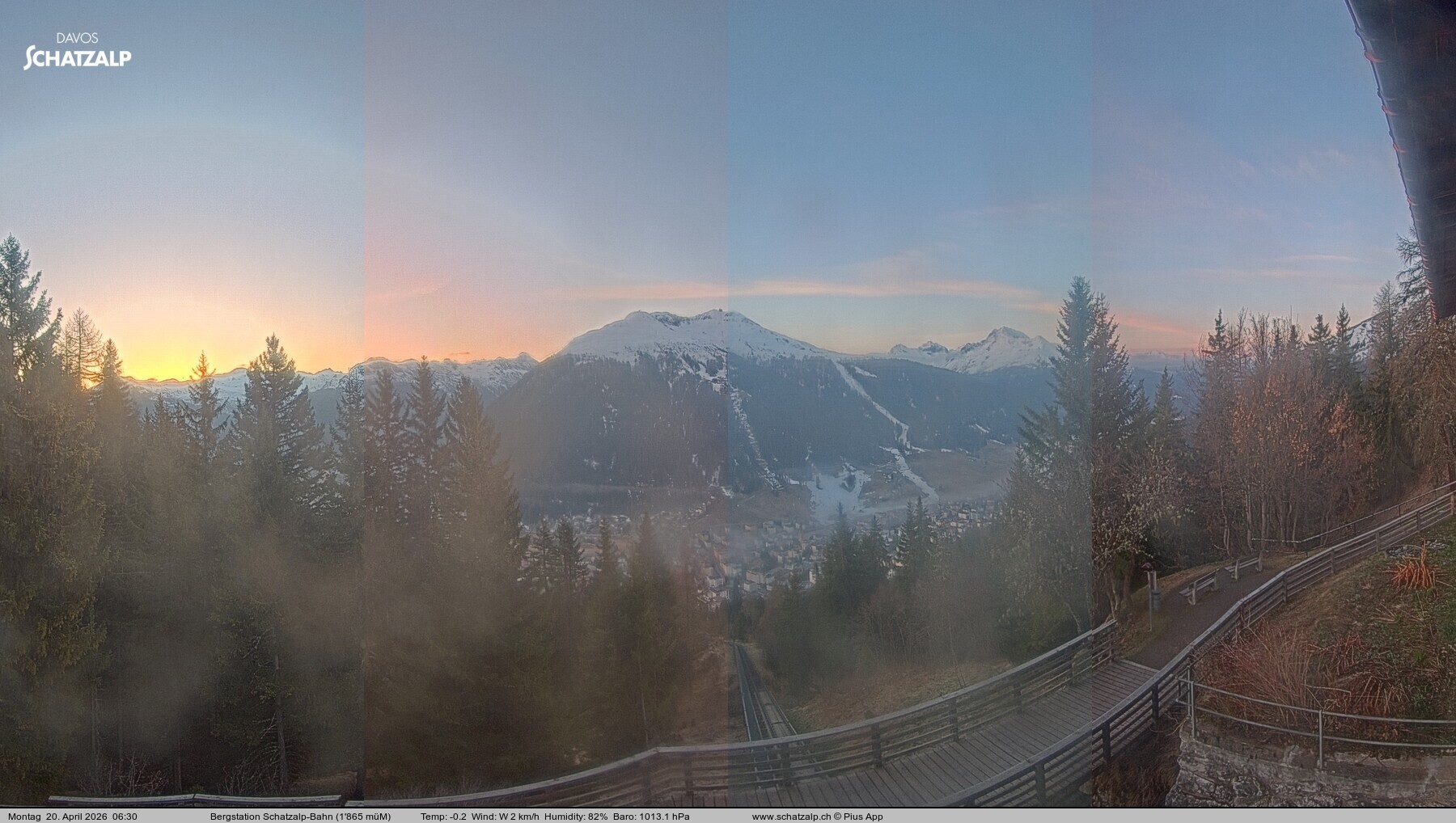 Archiv Foto Webcam Schatzalp