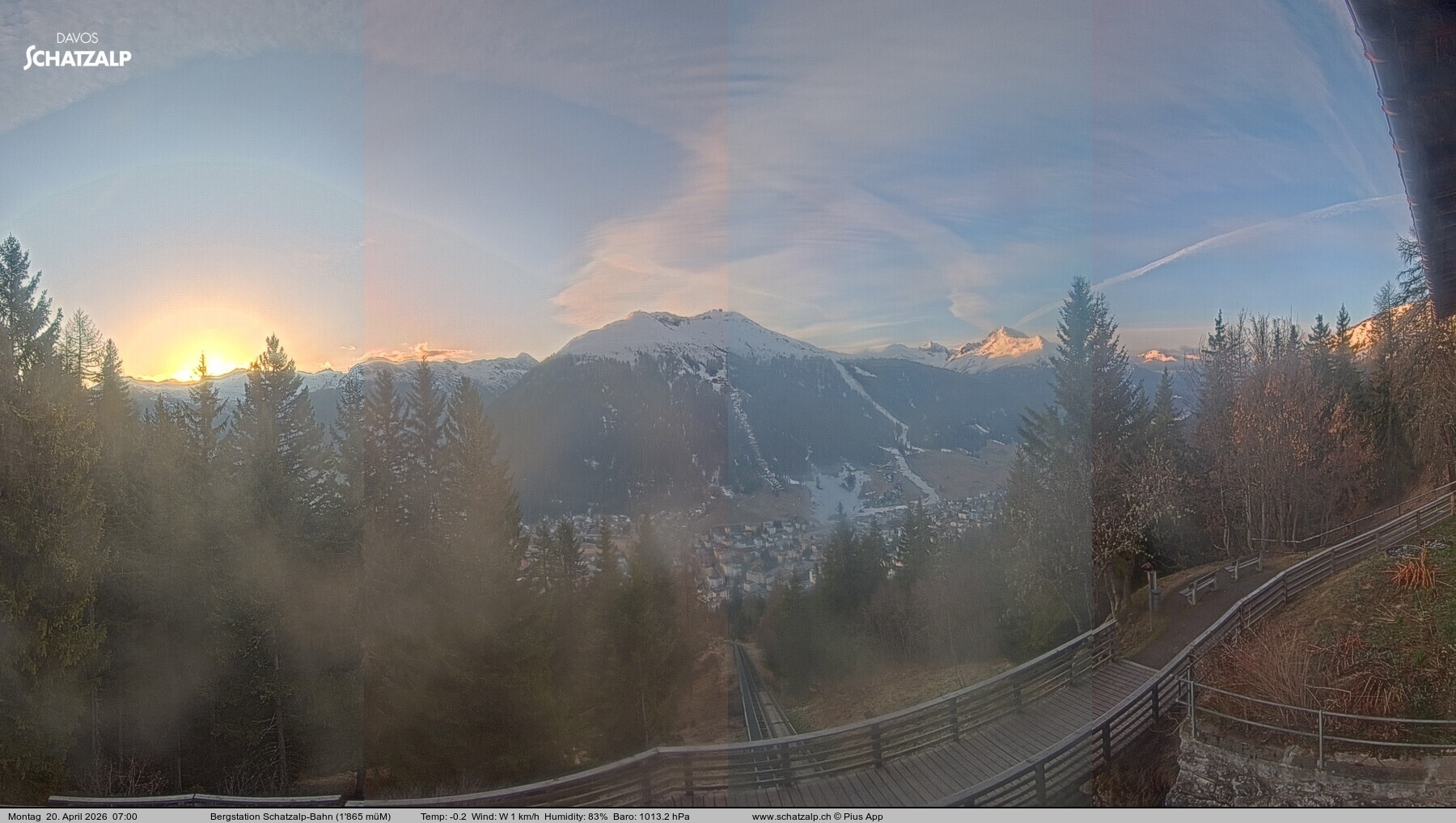 Archiv Foto Webcam Schatzalp