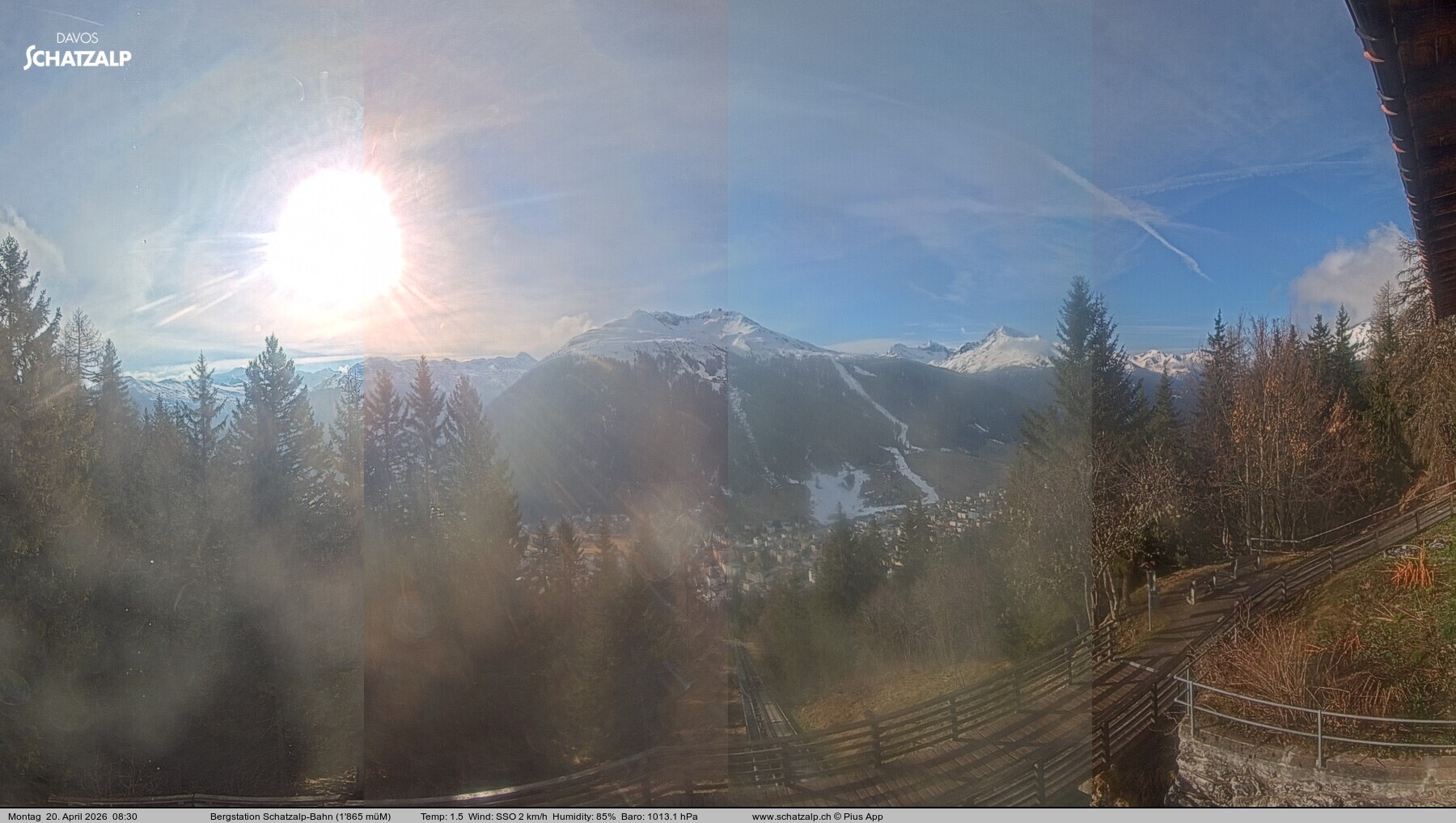 Archiv Foto Webcam Schatzalp