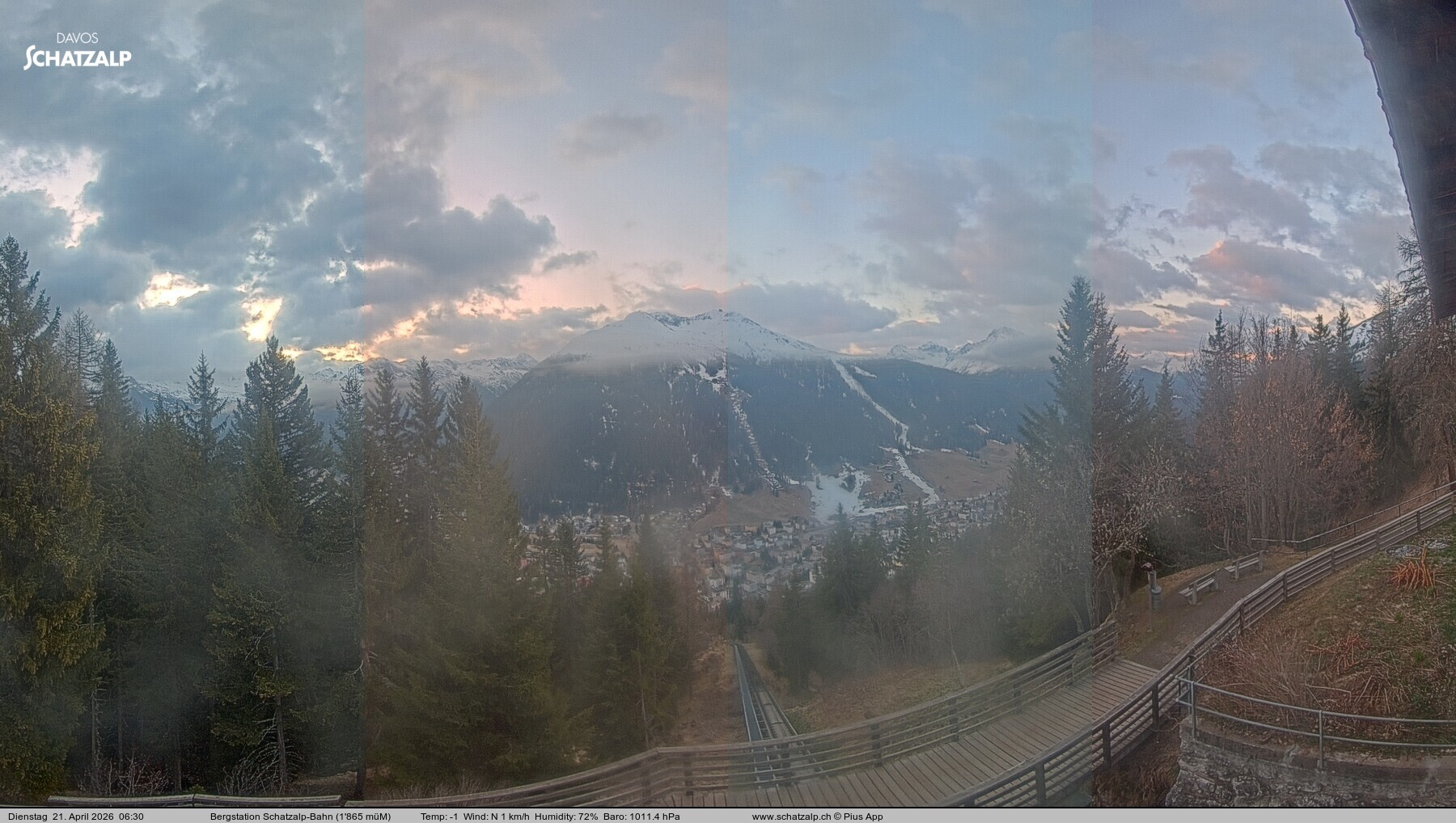 Archiv Foto Webcam Schatzalp