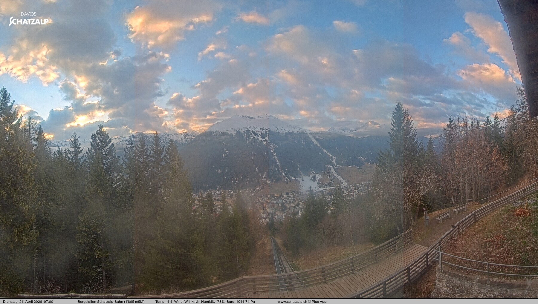 Archiv Foto Webcam Schatzalp