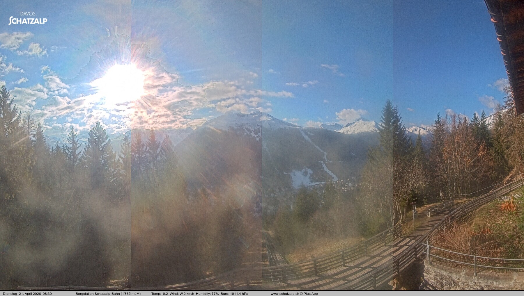 Archiv Foto Webcam Schatzalp