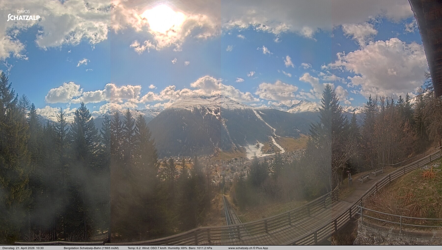 Archiv Foto Webcam Schatzalp