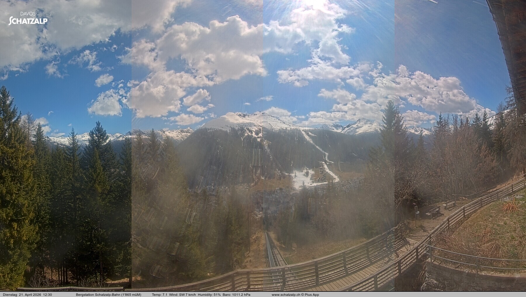 Archiv Foto Webcam Schatzalp