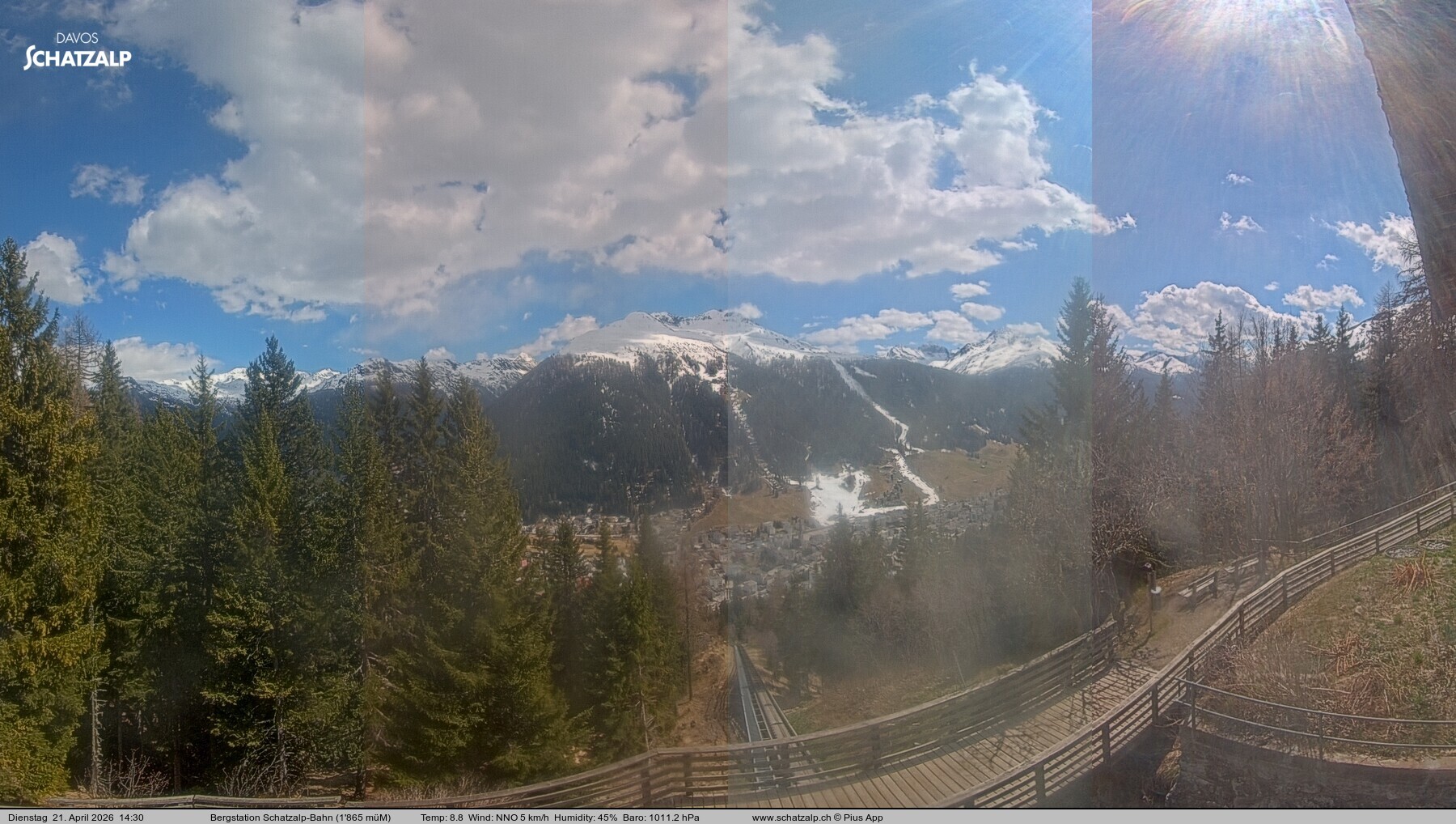 Archiv Foto Webcam Schatzalp