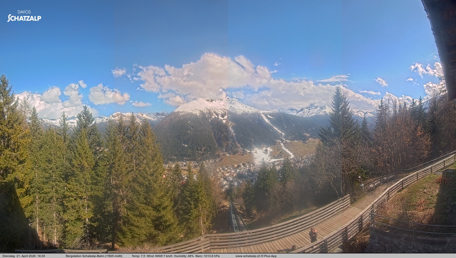 Archiv Foto Webcam Schatzalp