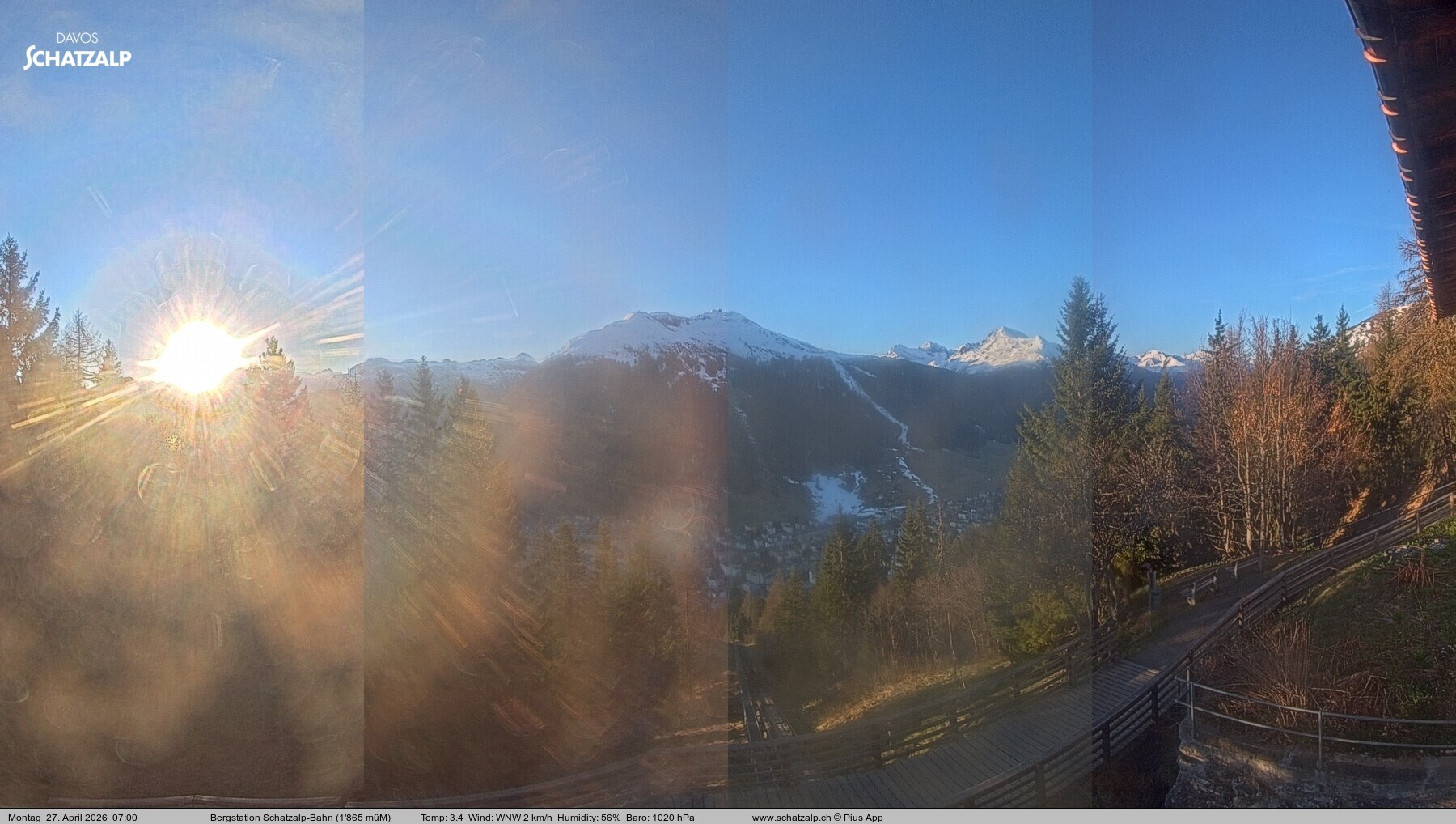 Archived image Webcam at Schatzalp