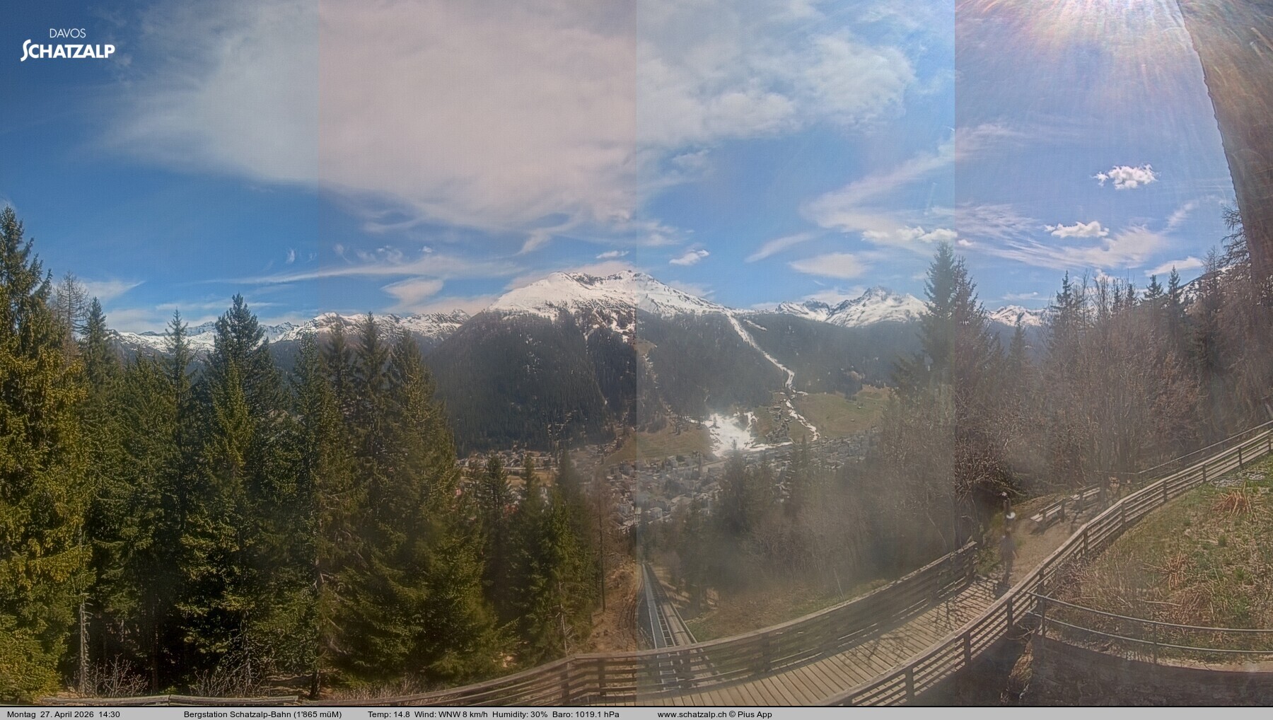 Archived image Webcam at Schatzalp