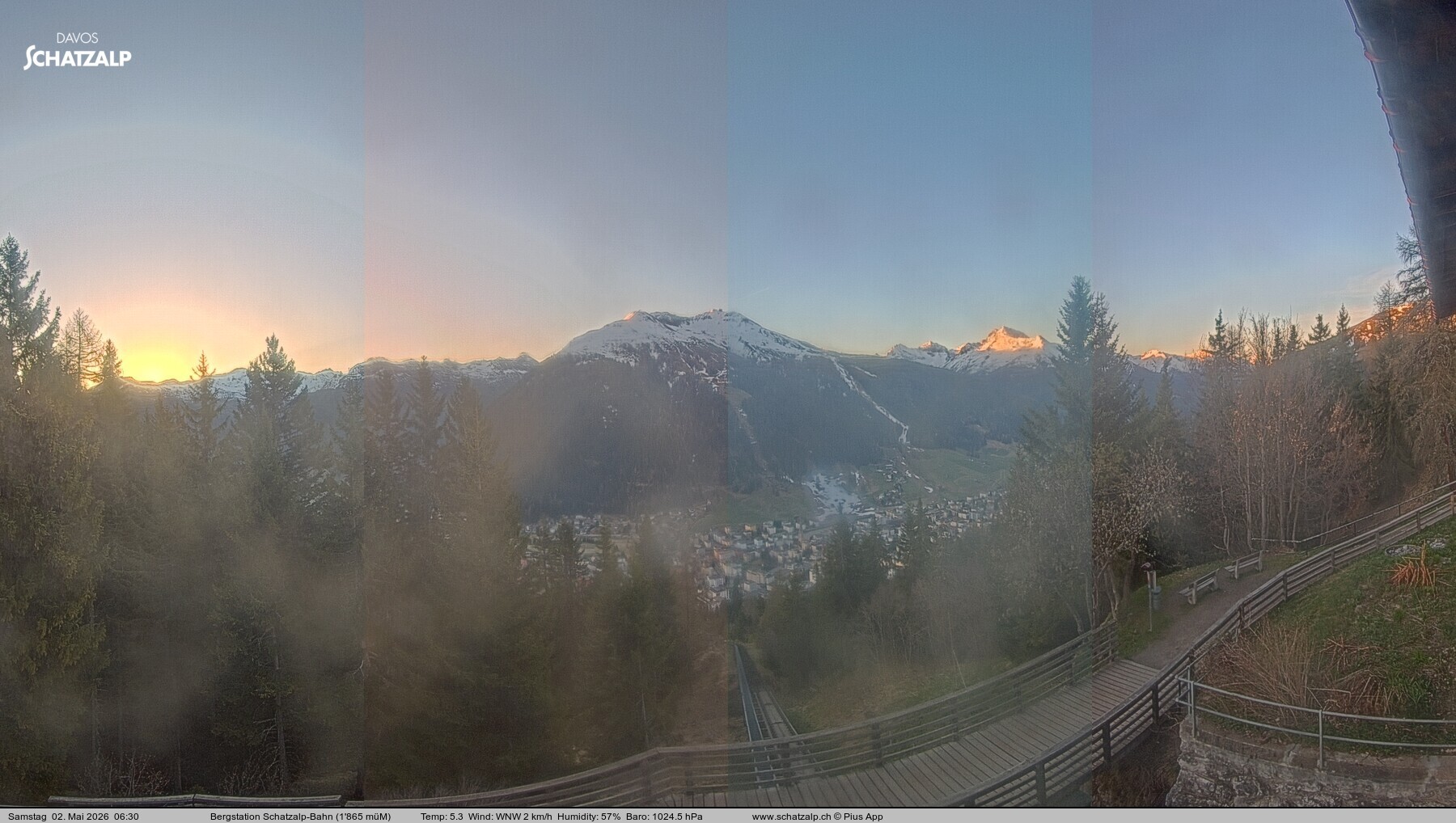 Archived image Webcam at Schatzalp