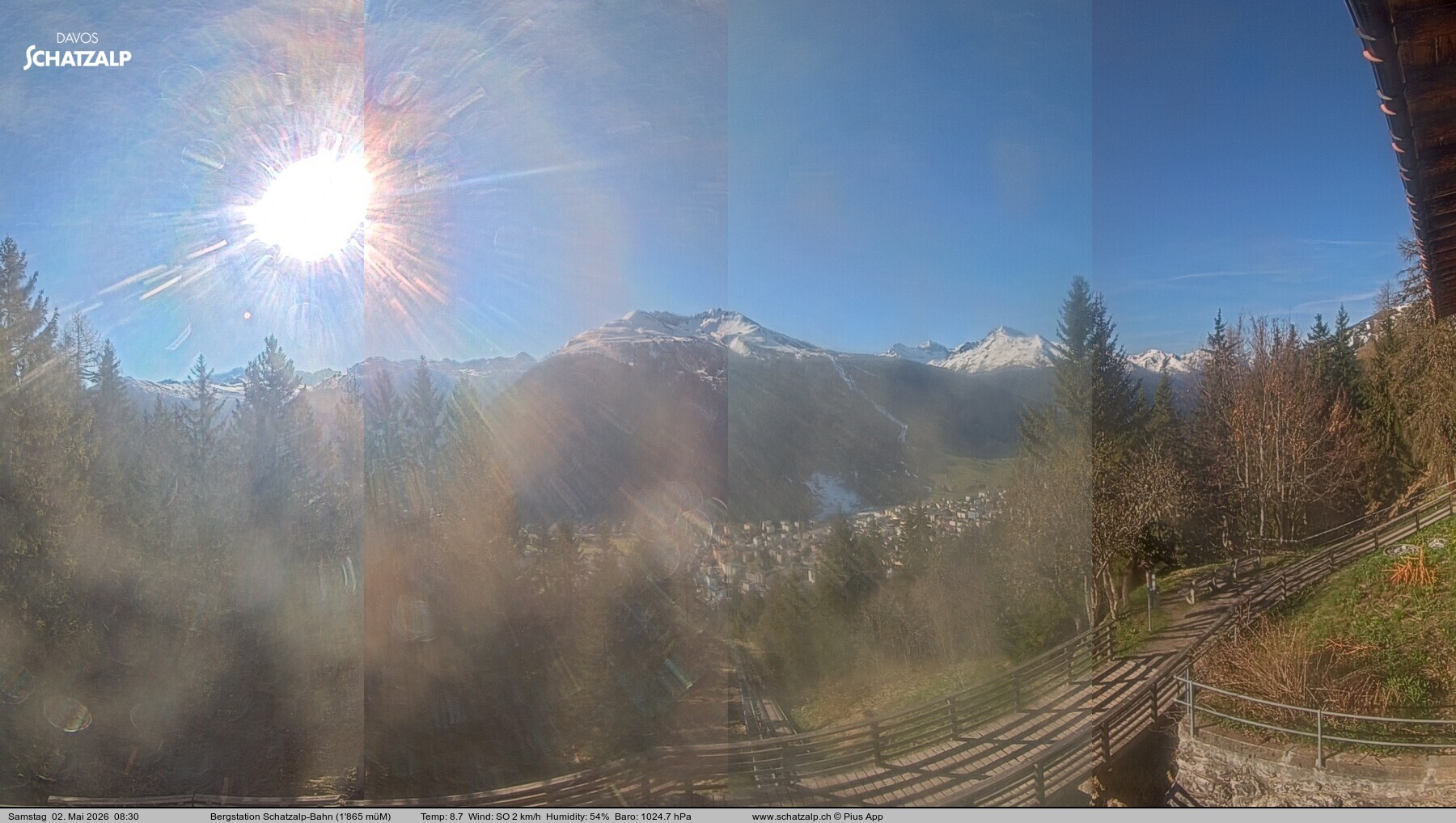 Archived image Webcam at Schatzalp