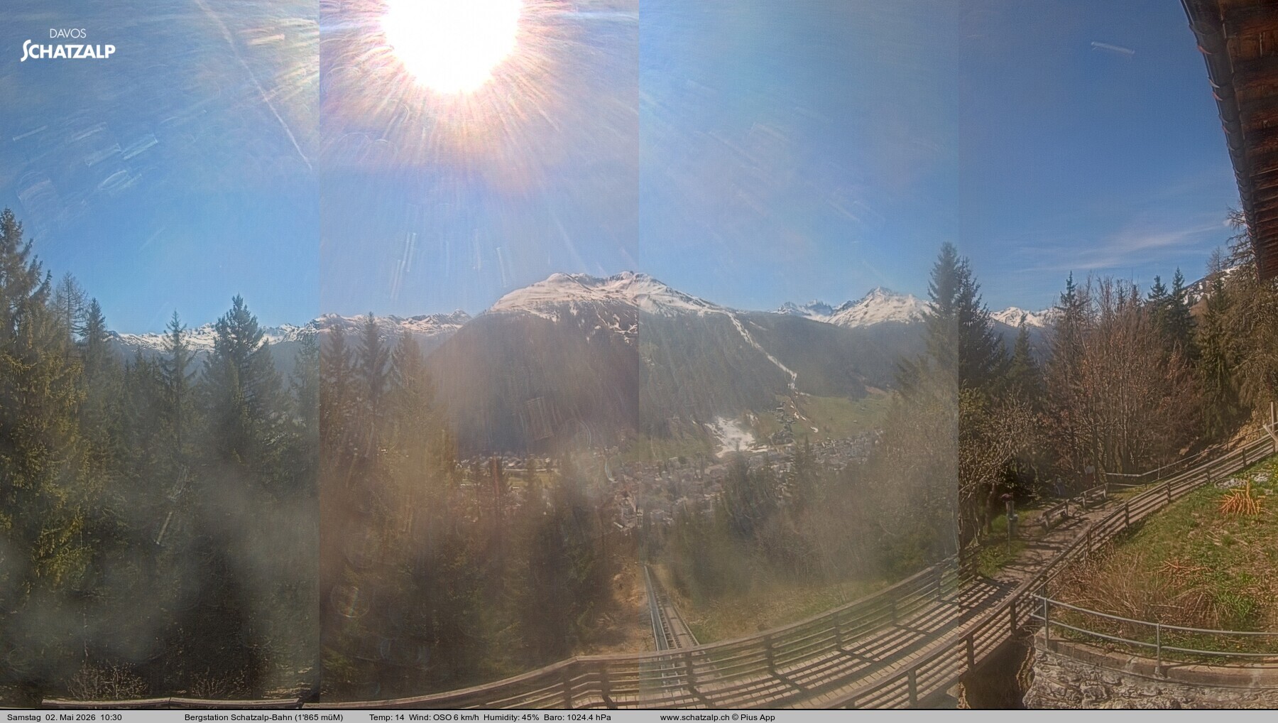 Archiv Foto Webcam Schatzalp