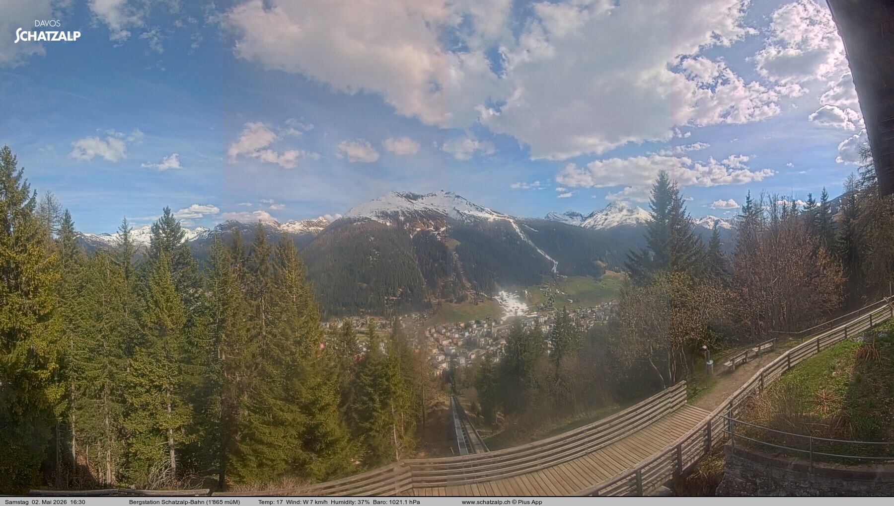 Archiv Foto Webcam Schatzalp