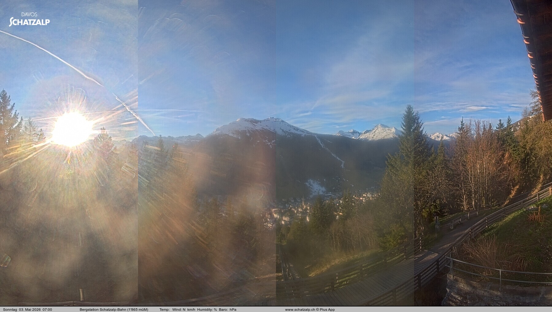 Archiv Foto Webcam Schatzalp