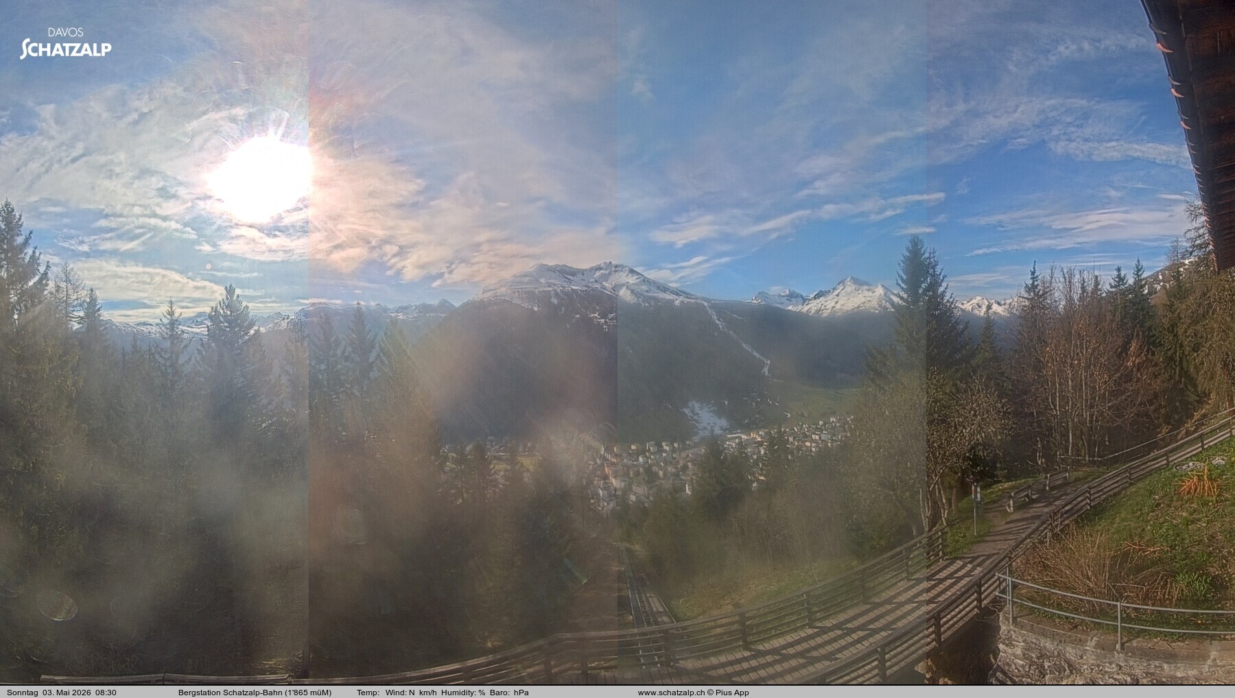Archiv Foto Webcam Schatzalp