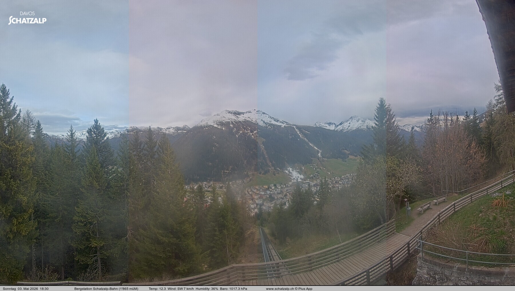 Archiv Foto Webcam Schatzalp