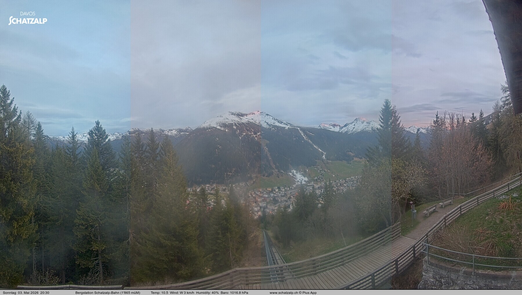 Archiv Foto Webcam Schatzalp
