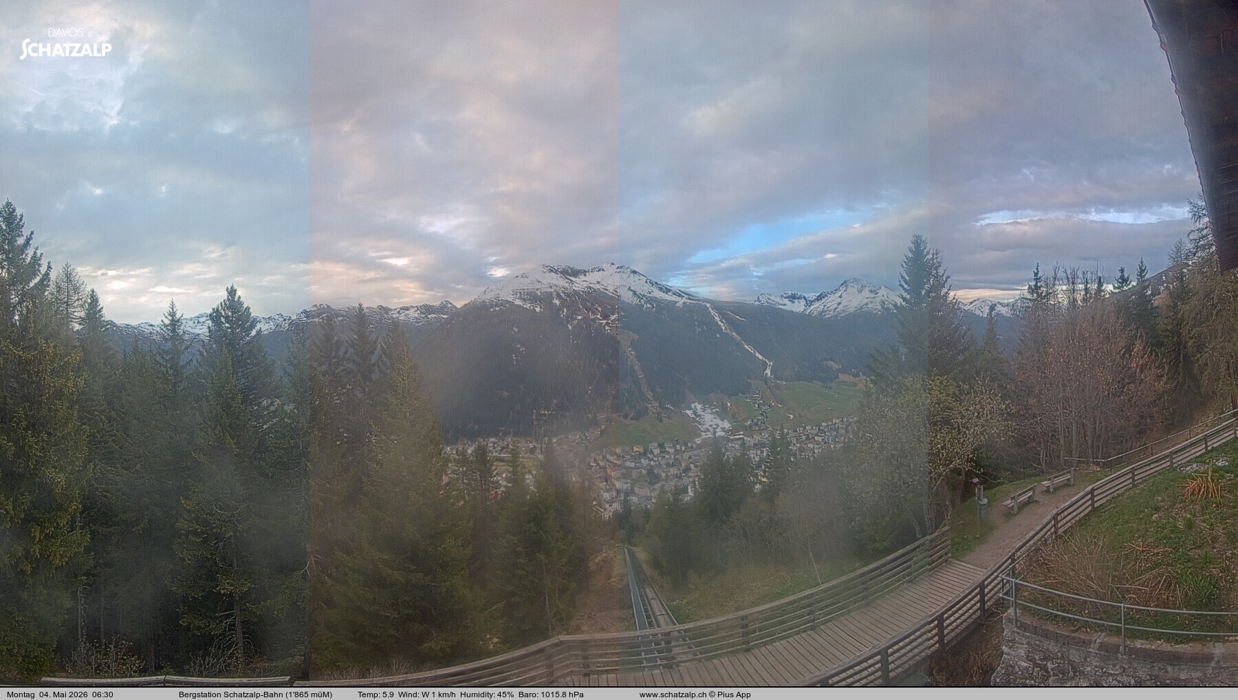 Archiv Foto Webcam Schatzalp