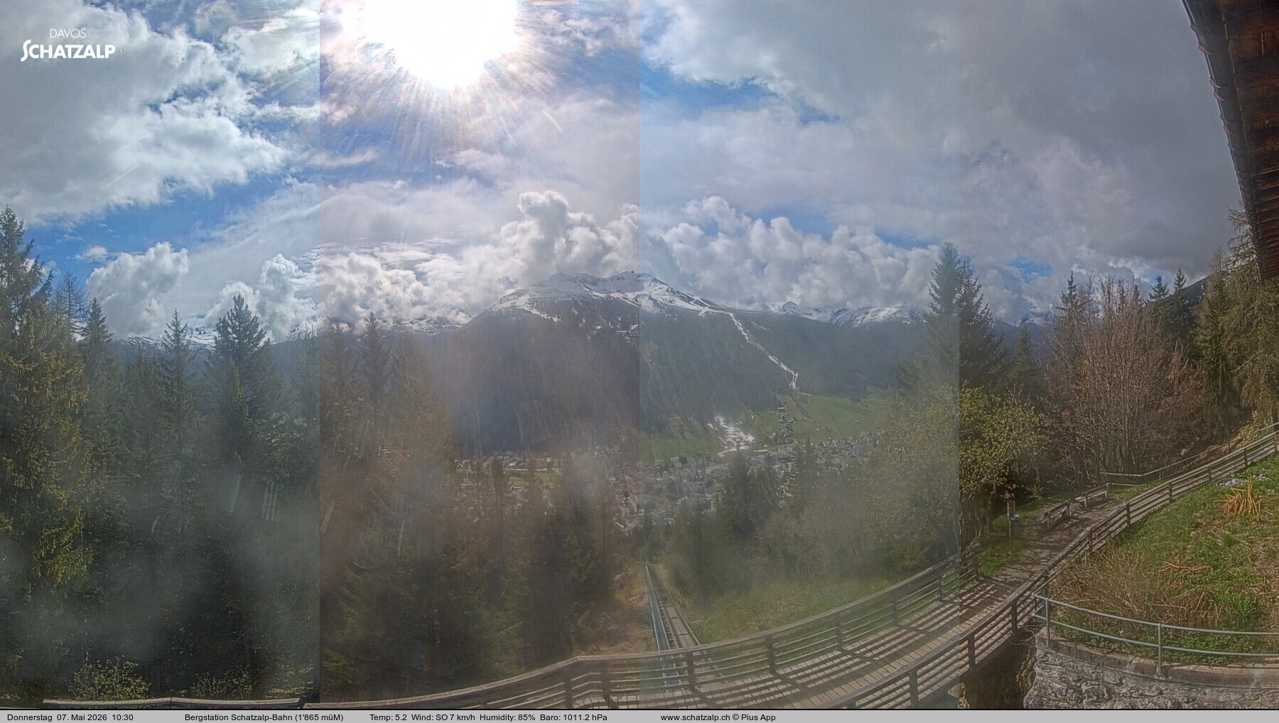 Archived image Webcam at Schatzalp