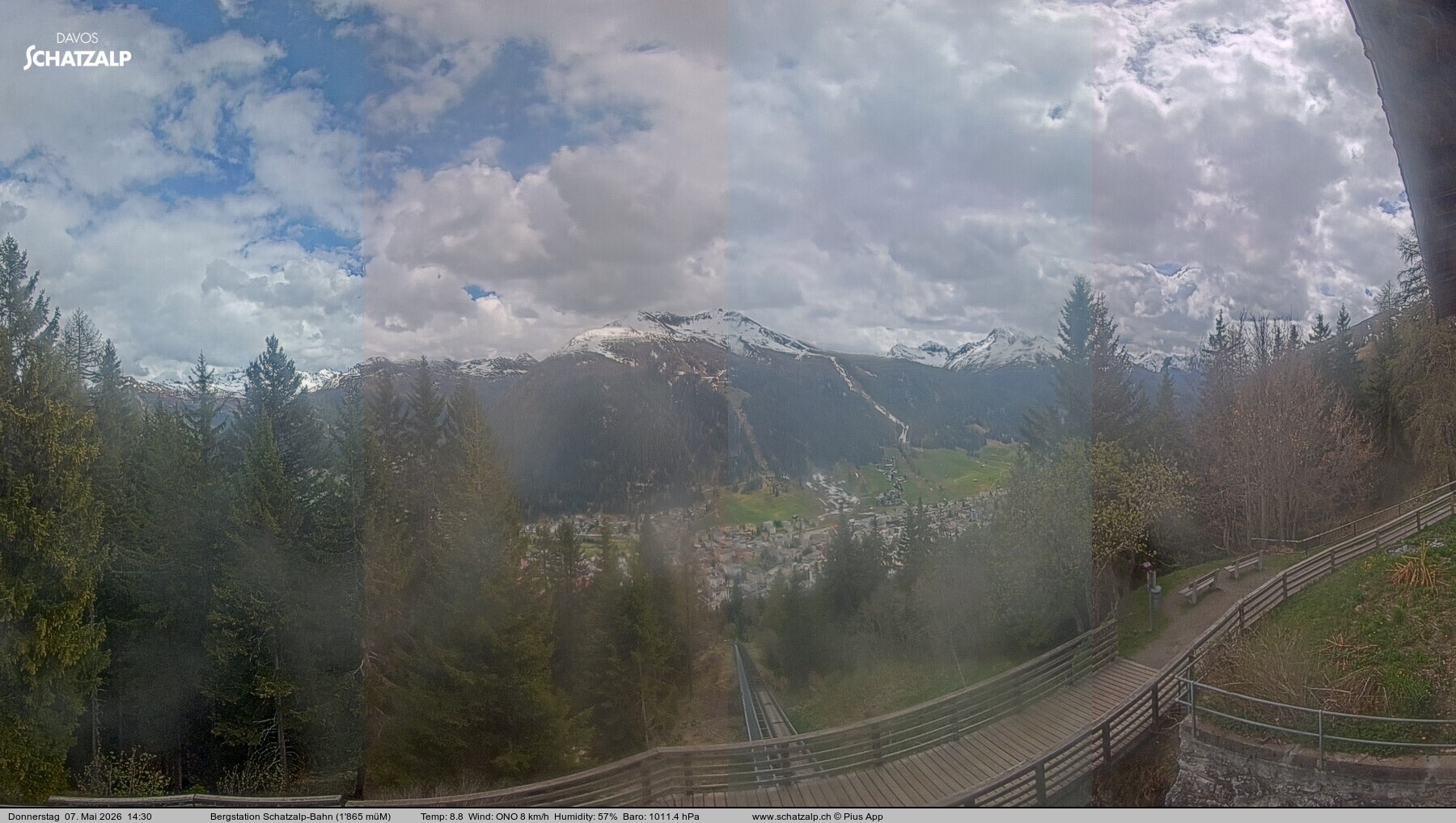 Archived image Webcam at Schatzalp