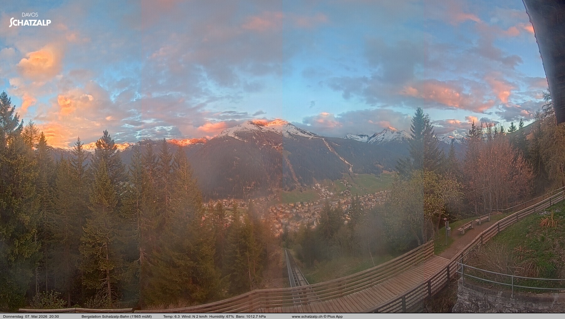 Archived image Webcam at Schatzalp