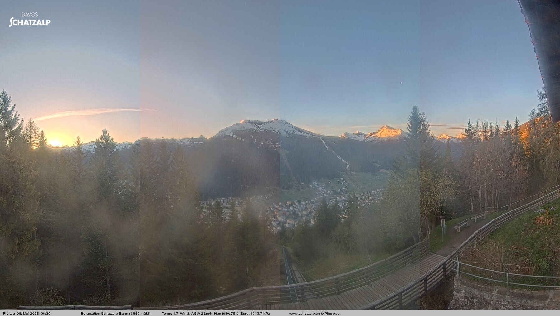 Archiv Foto Webcam Schatzalp